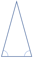 Ligebenet trekant, hvor to af siderne er lige lange